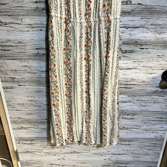 Old Navy Floral Striped Dress - White and Multicolor - Picture 6 of 6